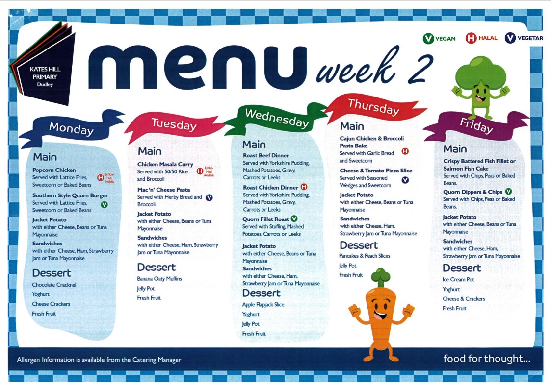 Menu Week 2